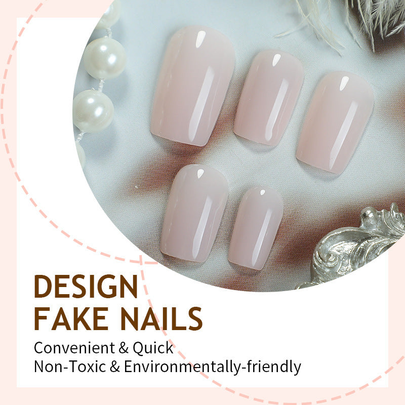 Fake nail set with shiny finish and ergonomic fit Bowlift