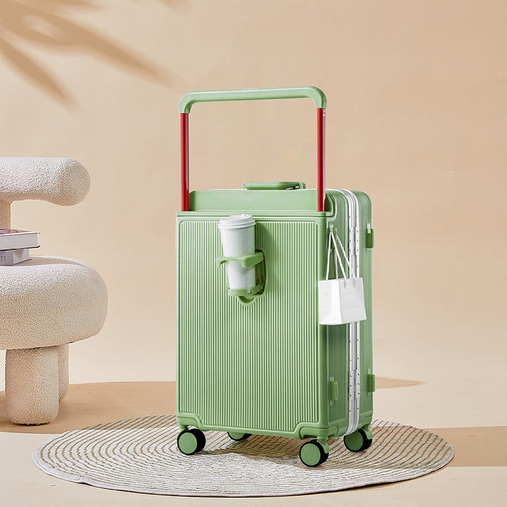 Compact Travel Roller Suitcase Bowlift