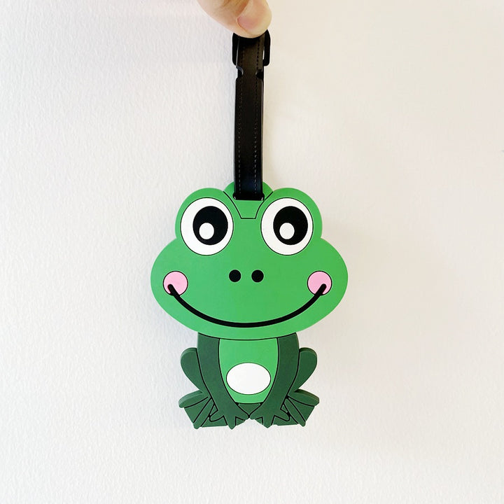 Frog-Shaped Luggage Tag Bowlift