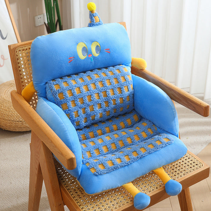 Cuddle pillow with playful face Bowlift