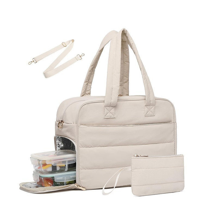 Stylish Insulated Lunch Tote with Organizer Bowlift