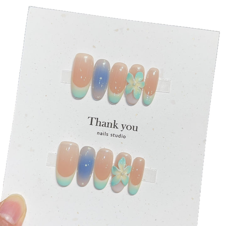 Artificial Nail Tips in Floral Design Bowlift