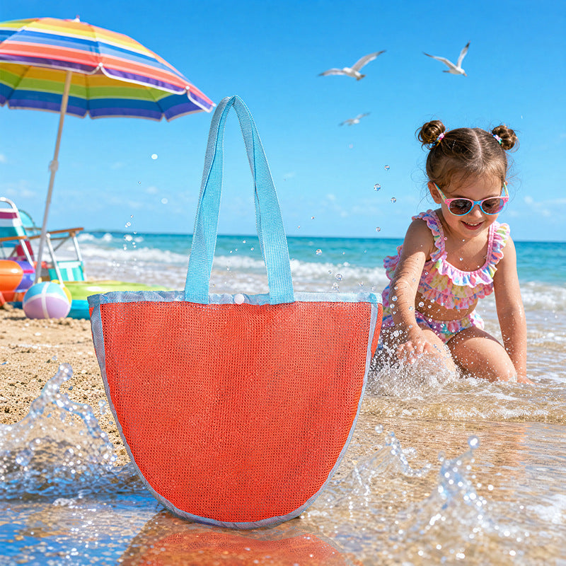 Practical Beach Bag in Net Design Bowlift