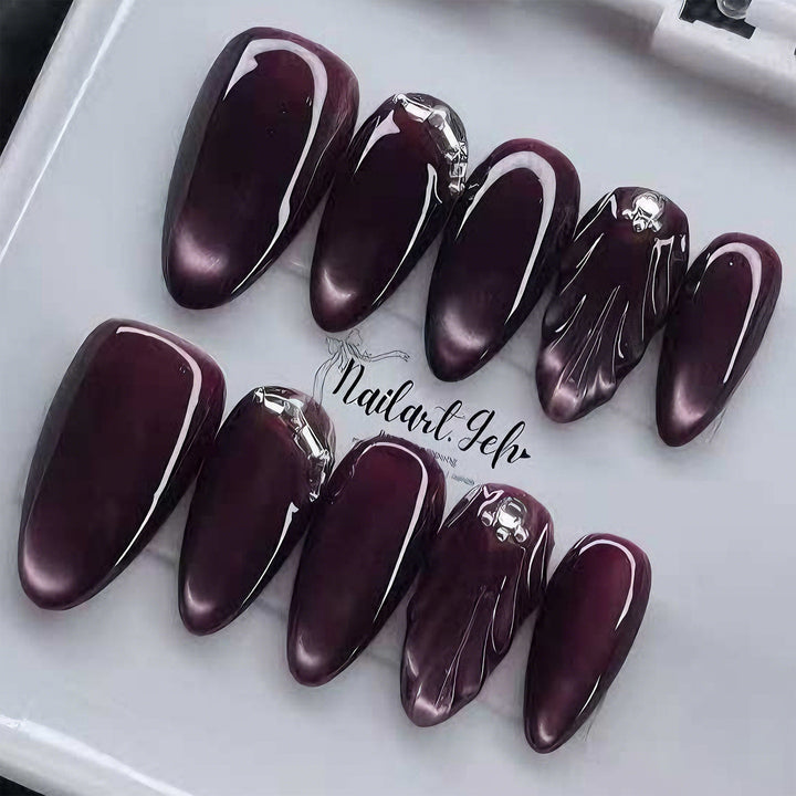 Glamorous High Gloss Artificial Nails Bowlift