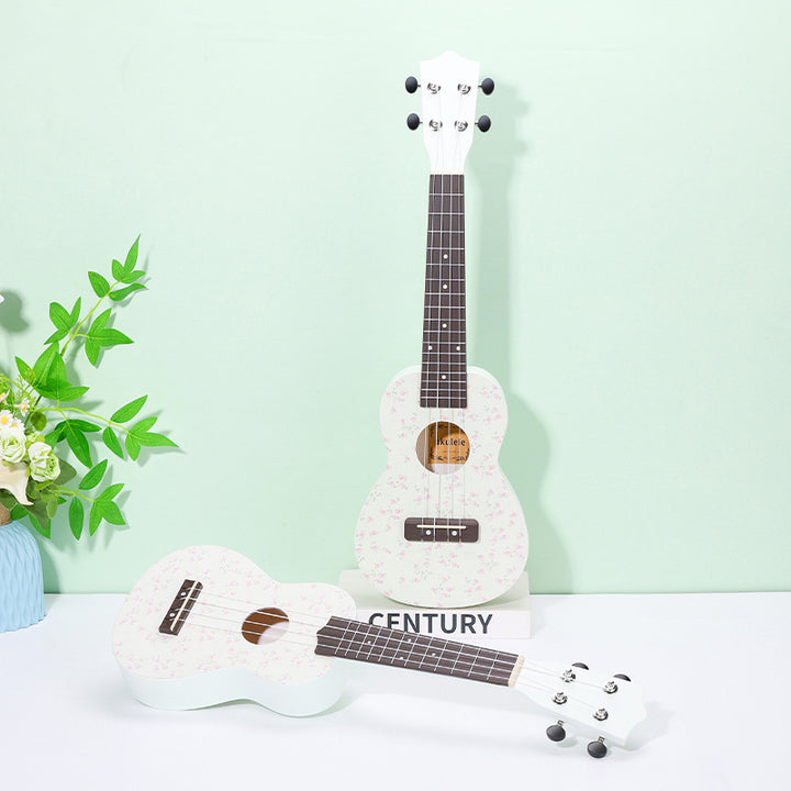Floral Patterned Ukulele Bowlift