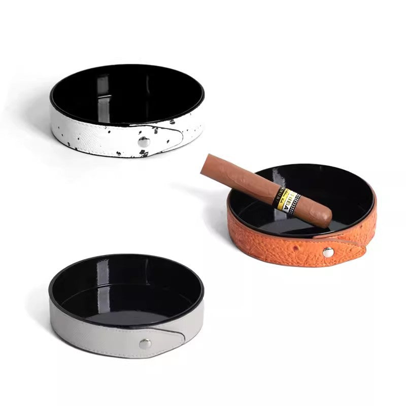 Stylish Leather Cigarette Ashtray