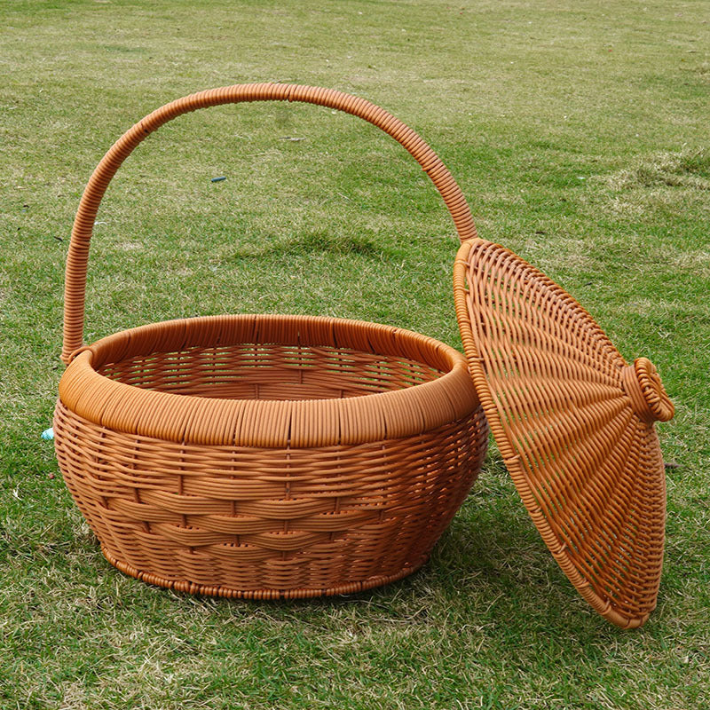 Multi-Tiered Woven Storage Basket Bowlift