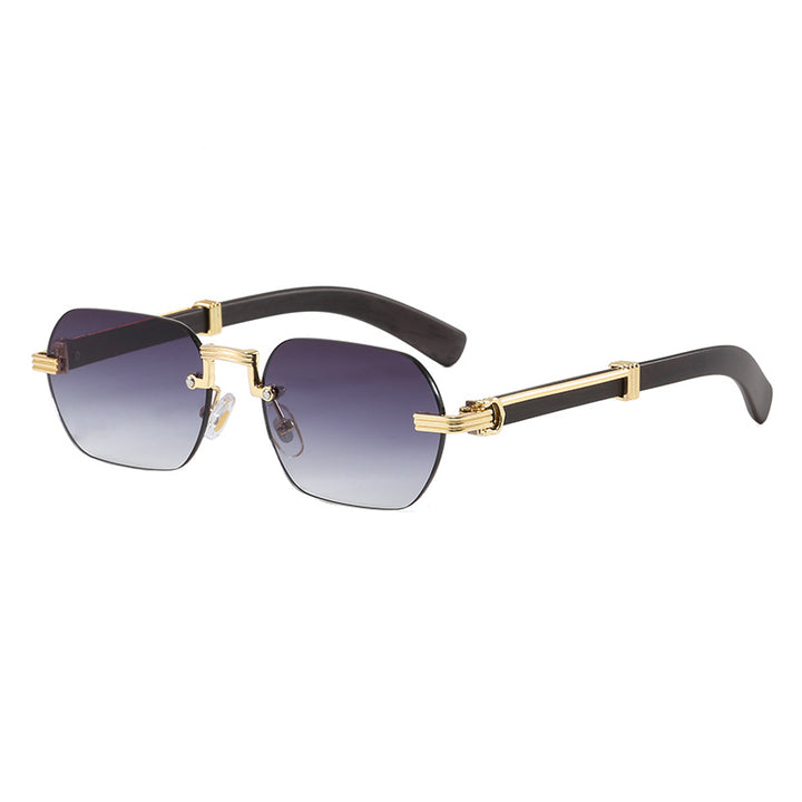 Women's Geometric Designer Sunglasses with Luxurious Metal Frame Bowlift