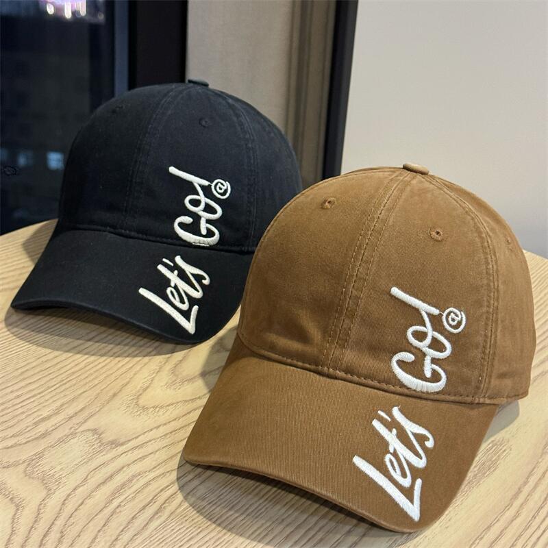 Women's Embroidered Casual Cotton Baseball Cap Bowlift