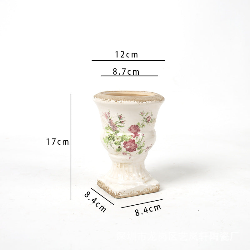 Floral Ceramic Planter Bowlift
