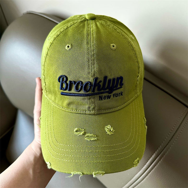Men's Distressed Brooklyn Baseball Cap Bowlift