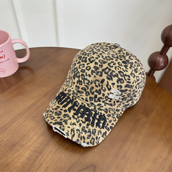 Women's Distressed Graphic Baseball Cap Bowlift