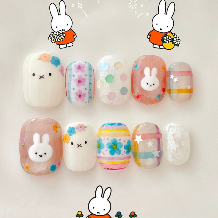 Artistic Coffee-Inspired Press-On Nail Art Set Bowlift