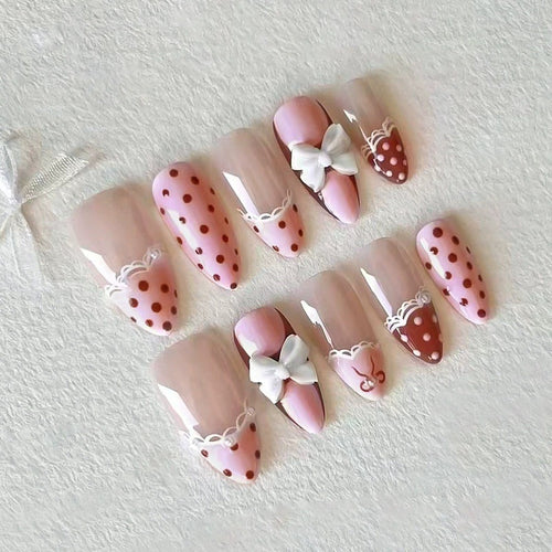 Decorative Press-On Nail Art Set Bowlift