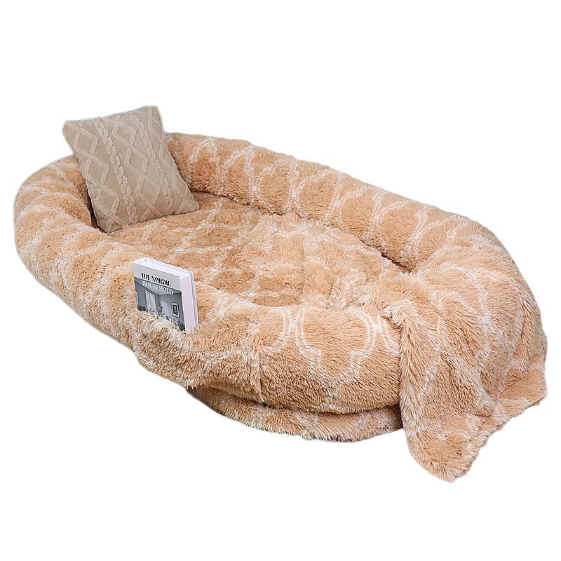 Plush Faux Fur Blanket   Dog Bed