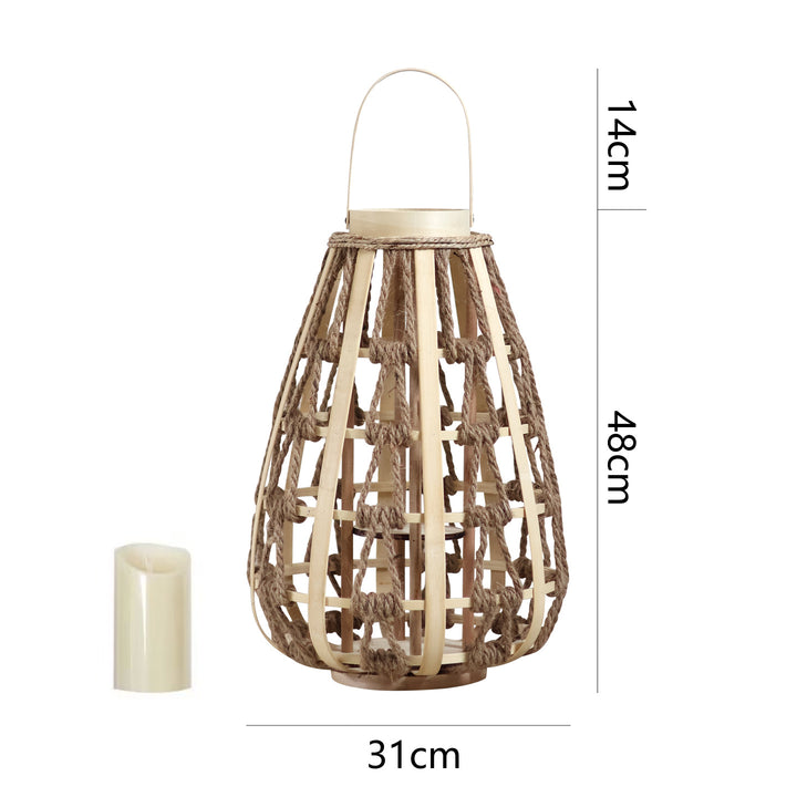 Decorative lantern made of rattan Bowlift