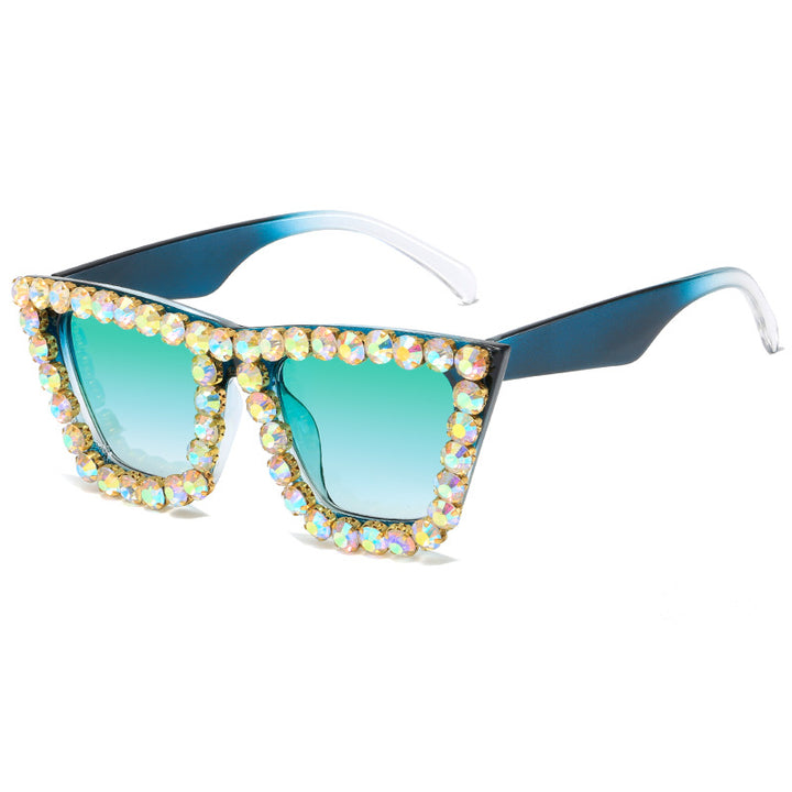 Women's extravagant sunglasses with glittering frame Bowlift