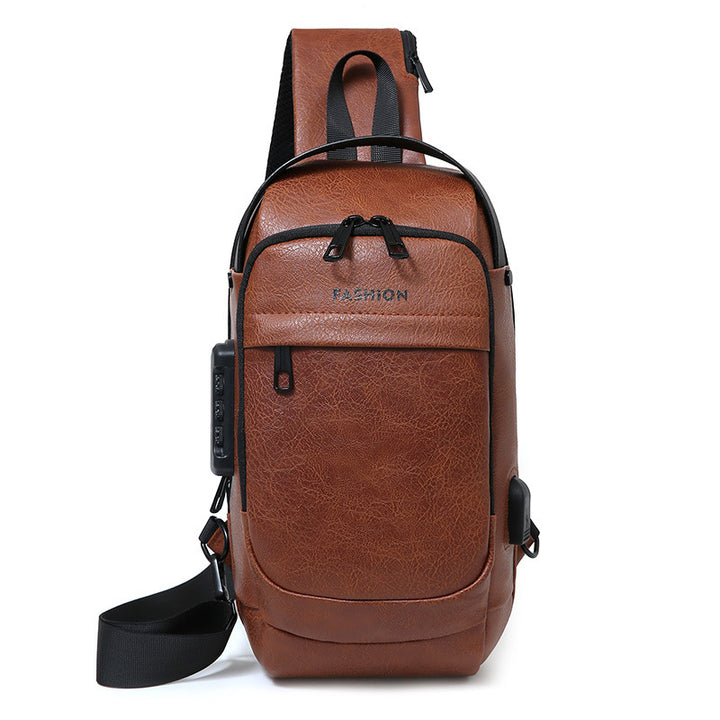 Versatile Leather Crossbody Sling Bag Bowlift