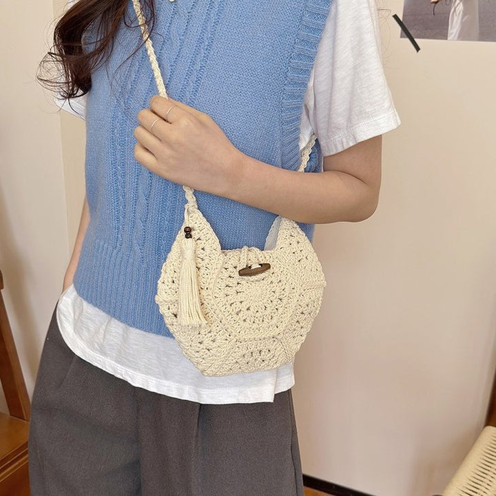 Hand-knotted shoulder bag Bowlift