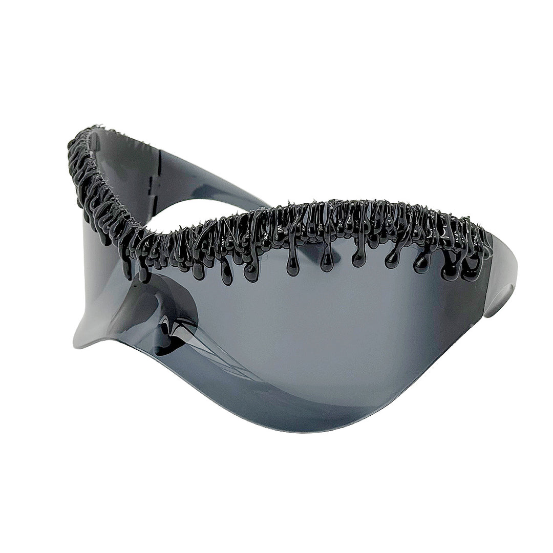 Women's futuristic sunglasses with unique wave frame Bowlift