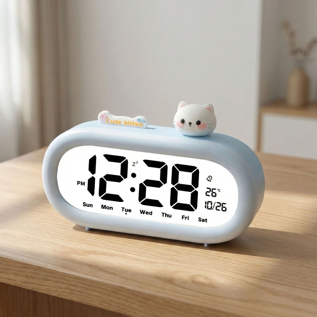 Digital alarm clock with panda design Bowlift