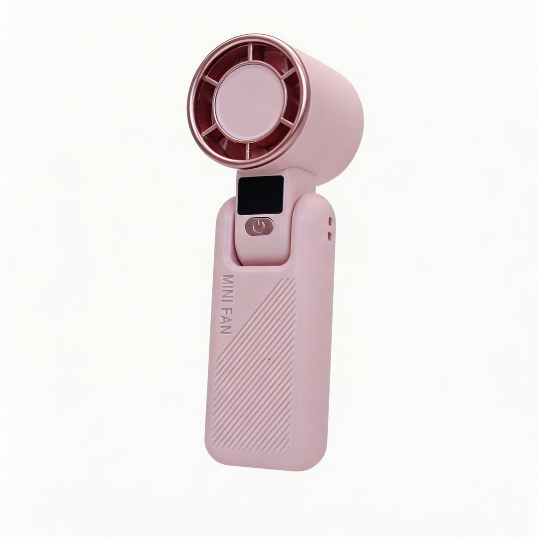 Women Portable Mini Fan with LCD Display Bowlift