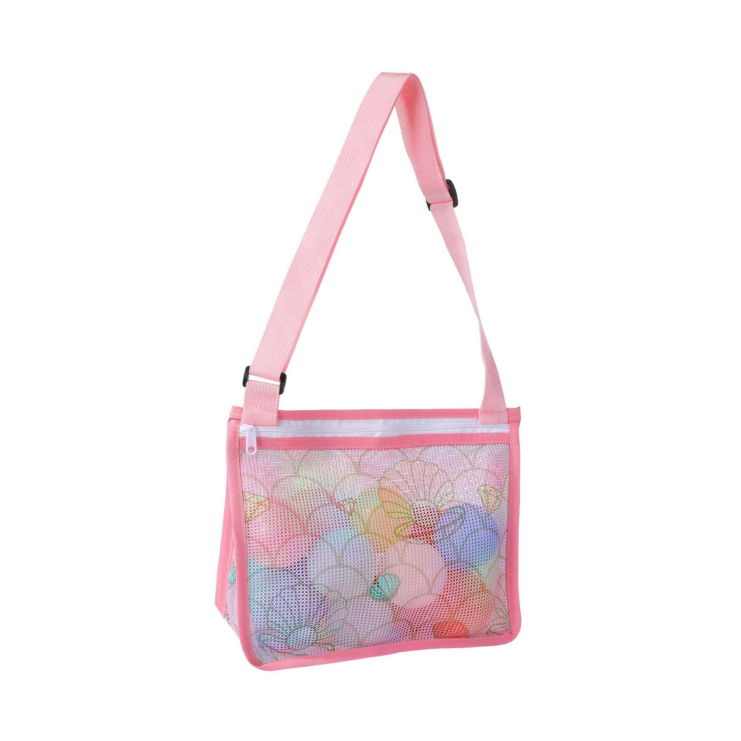 Mesh Beach Bag with Practical Zipper Bowlift