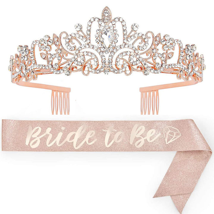 Ladies Crystal Embellished Bridal Tiara Bowlift