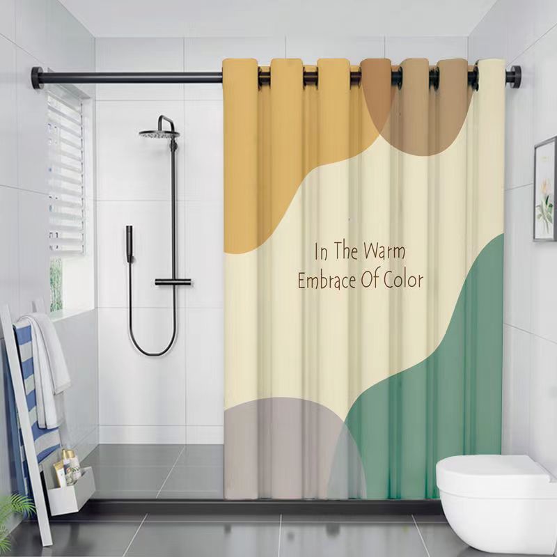 Artistic Deer-Themed Shower Curtain Bowlift