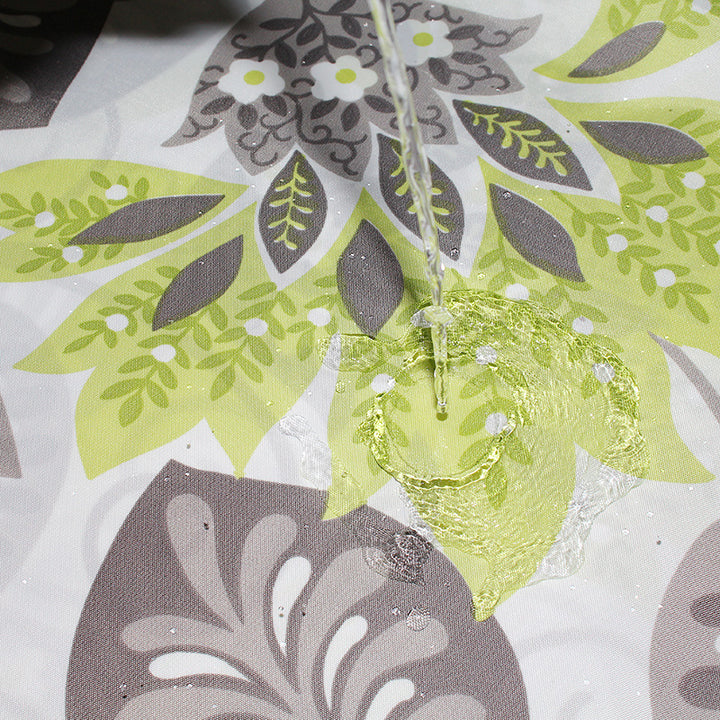 Women's Elegant Floral Shower Curtain Bowlift