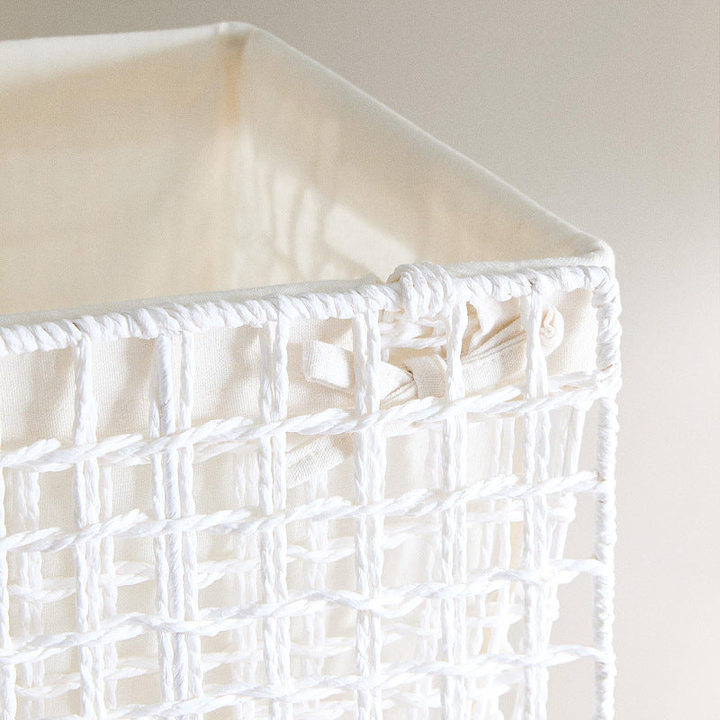 Modern laundry basket with embroidered pattern Bowlift