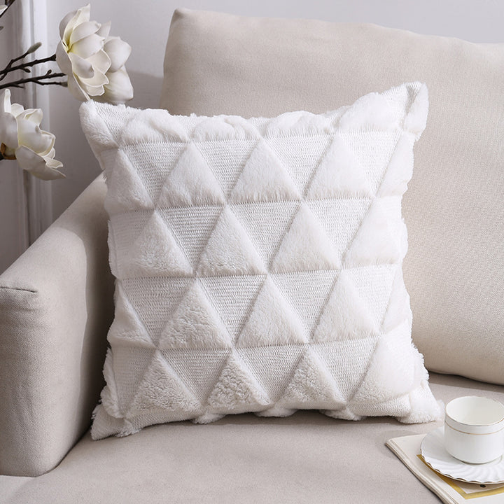 Luxury Plush Chevron Textured Throw Pillow
