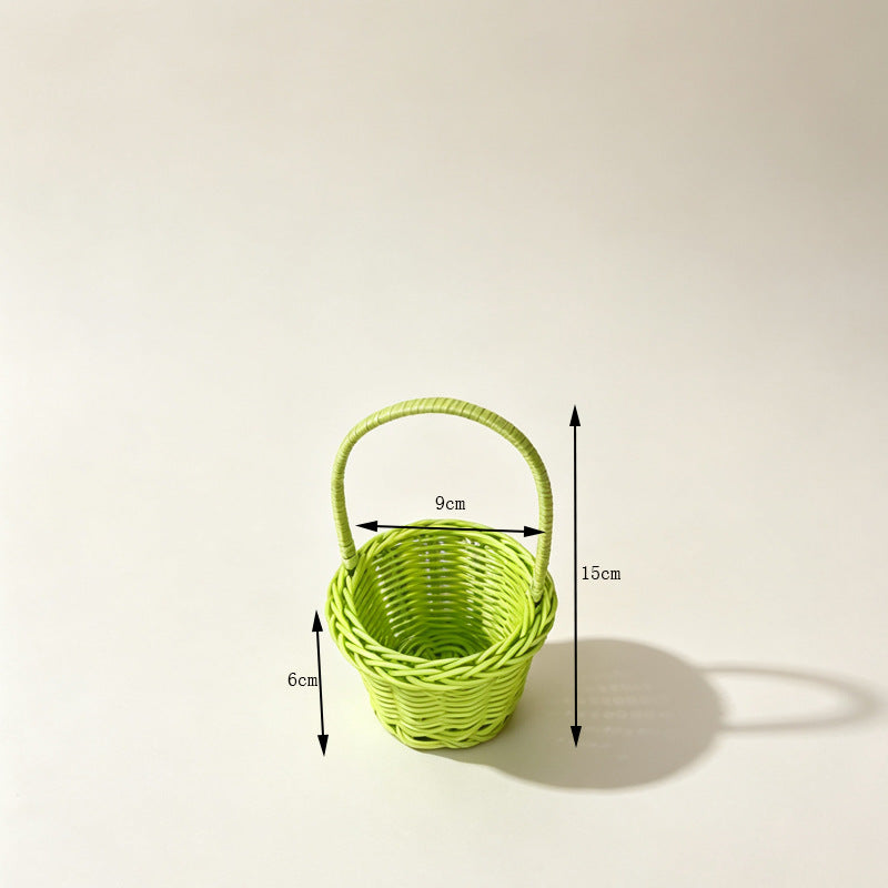 Decorative Miniature Woven Basket Bowlift