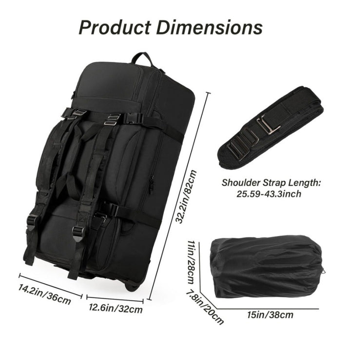 Multifunctional Travel Bag with Integrated Trolley System Bowlift