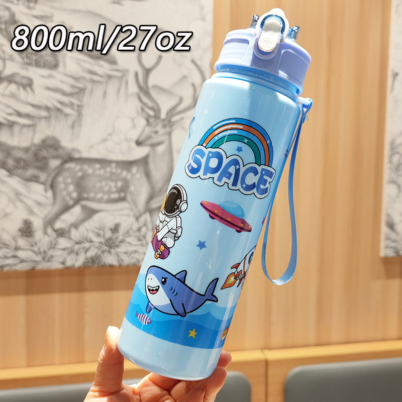 Ladies Fantasy Water Bottle with Practical Carry Strap Bowlift