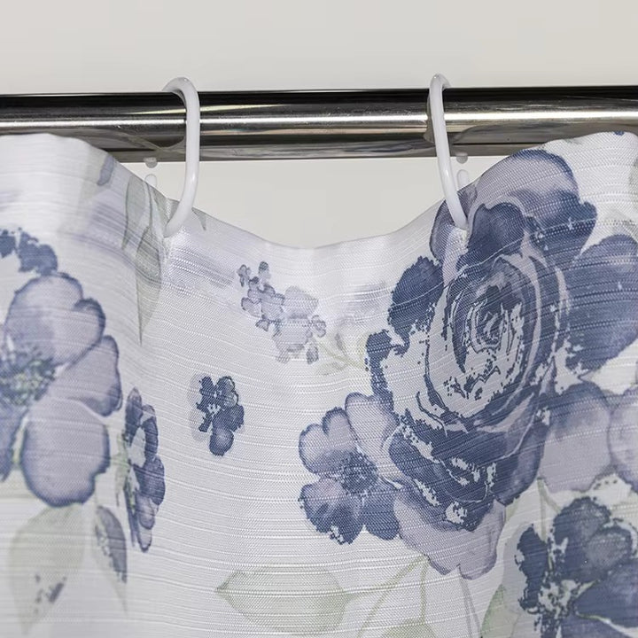 Floral Patterned Shower Curtain Bowlift
