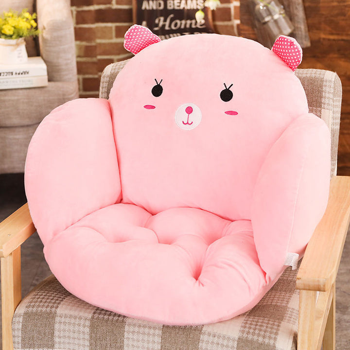 Plush seat cushion with cute bear motif Bowlift