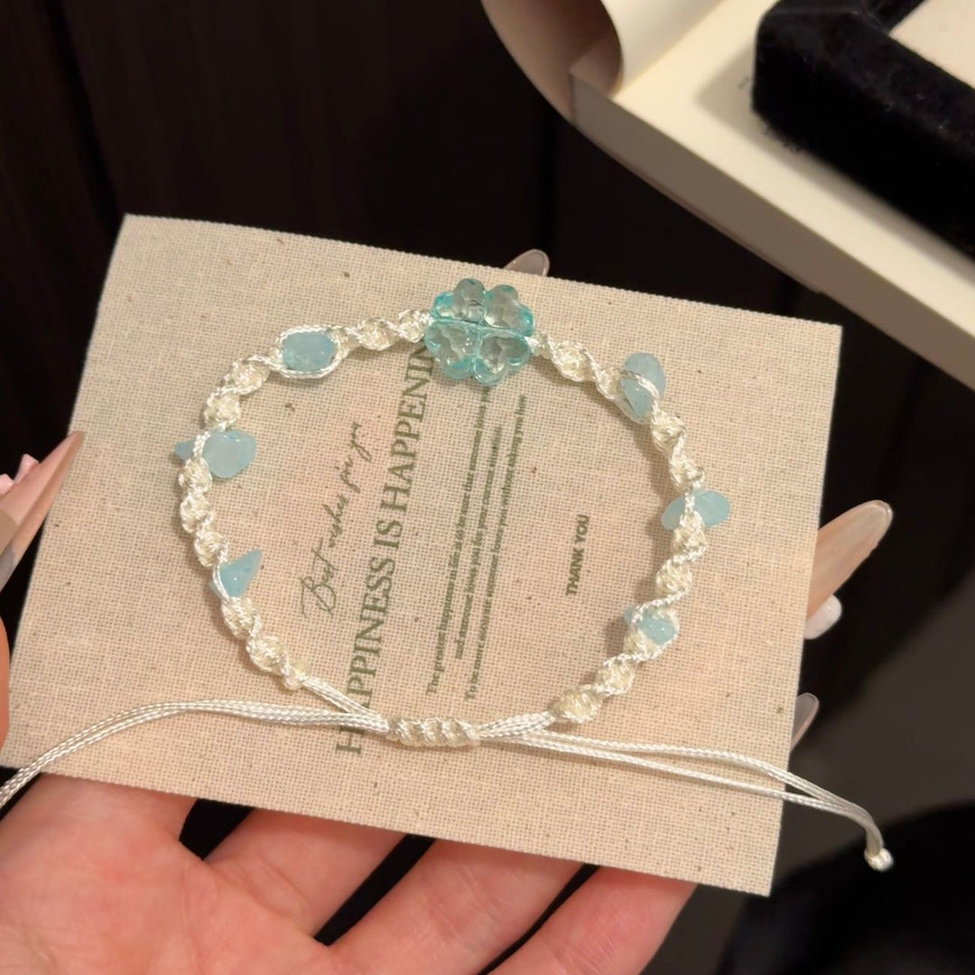 Adjustable Crystal Charm Bracelet Bowlift