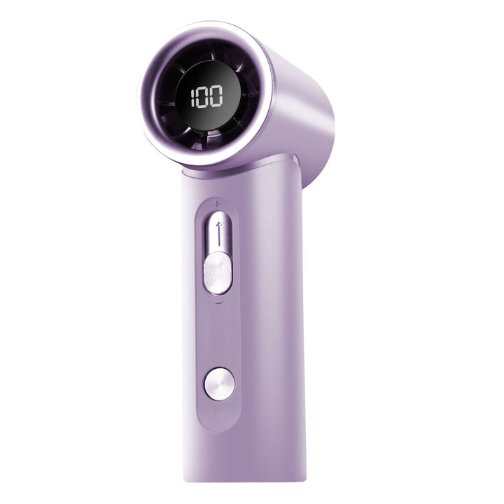 Unisex Digital Display Handheld Cooling Fan Bowlift