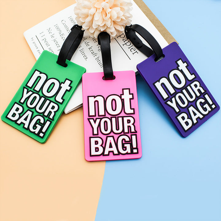 Unisex Luggage Tag with Eye-catching Message Bowlift