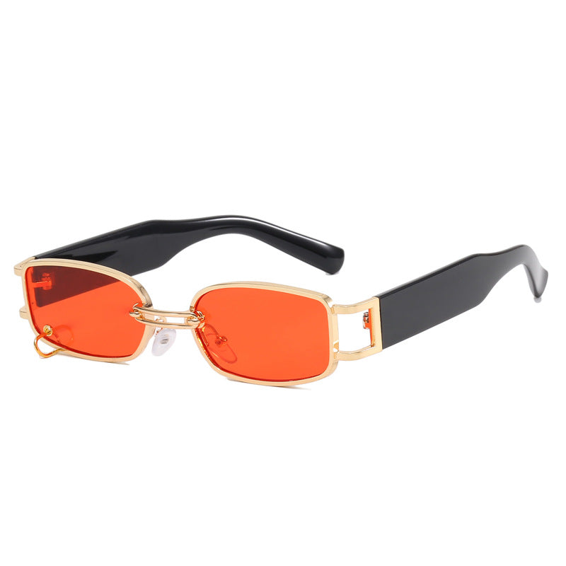 Women's fashionable sunglasses with innovative rectangular design and elegant metal accents Bowlift