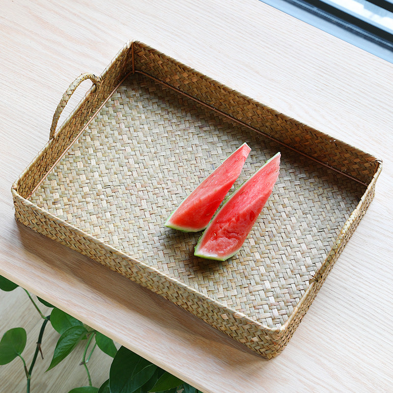 Unisex Handwoven Serving Tray Bowlift