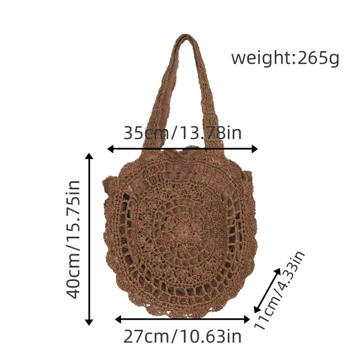 Crochet bag with nostalgic design Bowlift