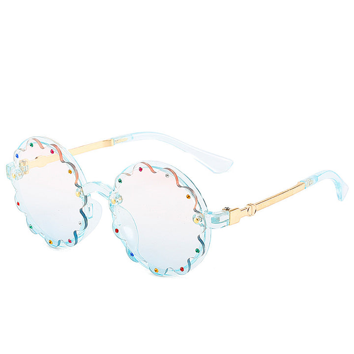 Stylish Decorative Round Frame Sunglasses Bowlift