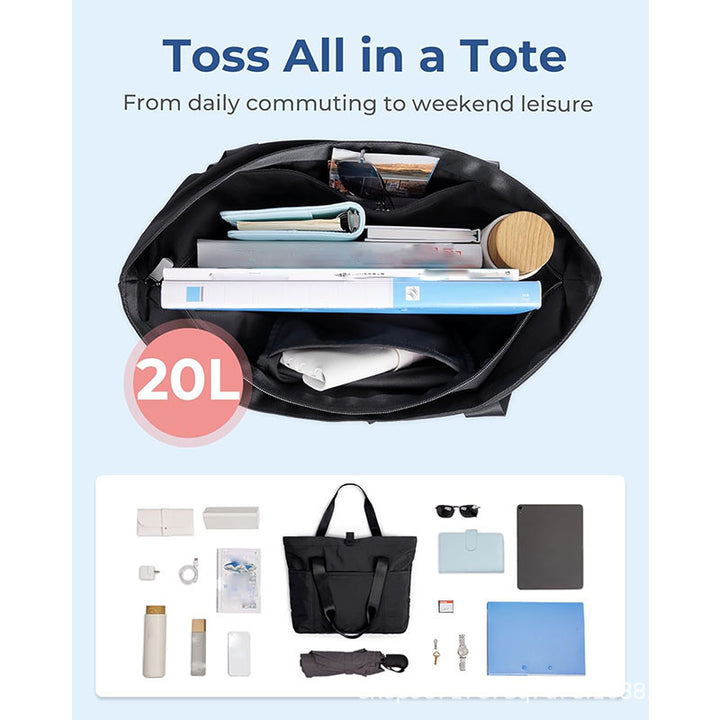 Multifunctional shopping bag with multiple outside pockets Bowlift