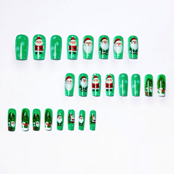 Artificial nails with Christmas motif Bowlift