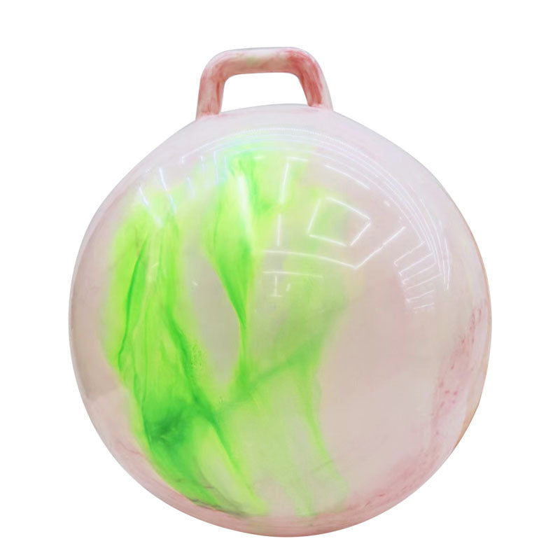 Unisex play ball with ergonomic carrying handle Bowlift