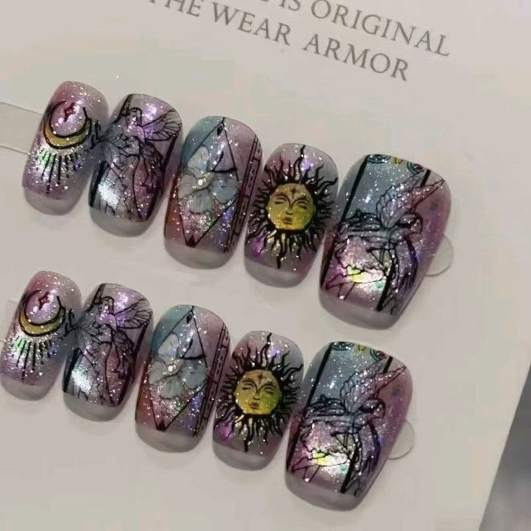 Starry Night Glitter Nail Art Set Bowlift