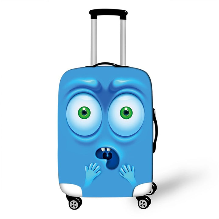 Unisex Hard-shell suitcase with funny cartoon face Bowlift