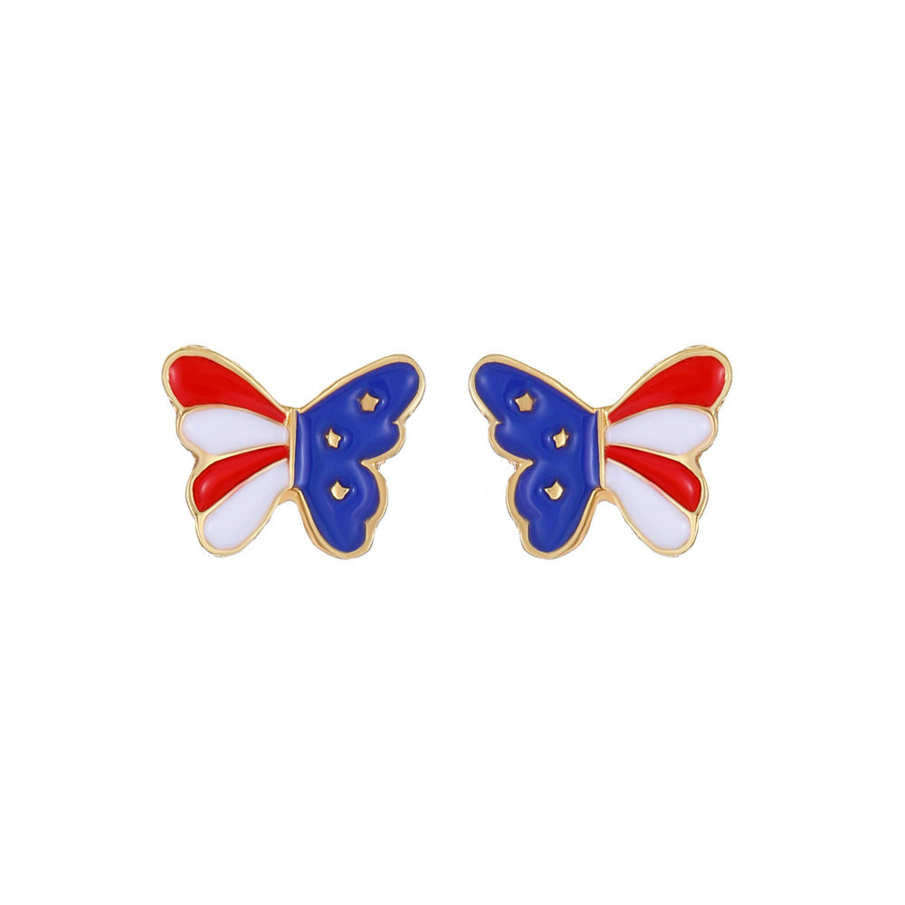 Women's unusual star-rose acrylic earrings with feather-light wearing comfort and fishhook closure Bowlift